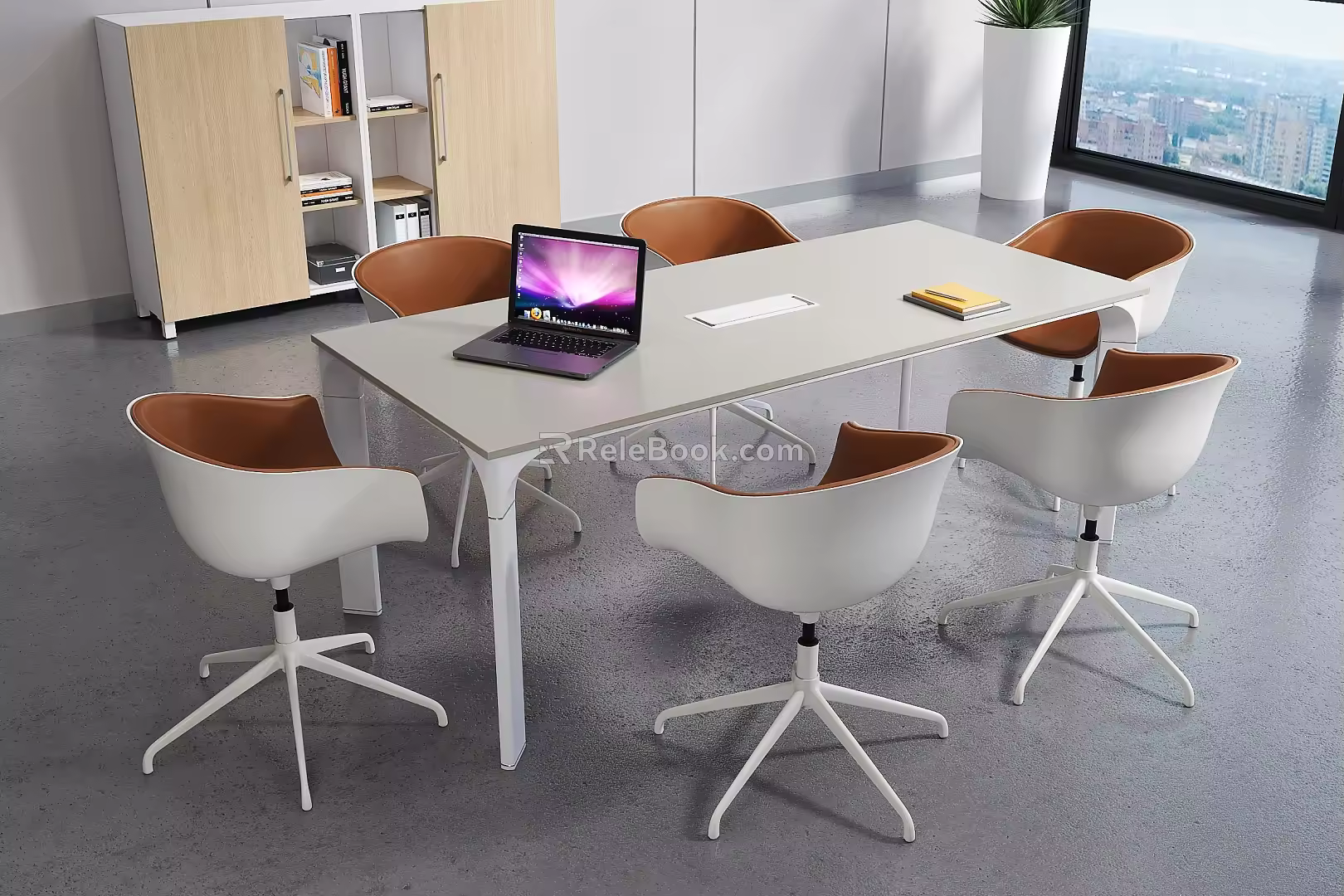 Small conference table 3d model