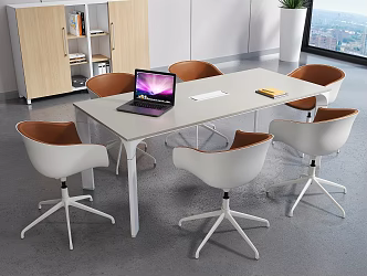 Small conference table 3d model