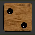 Wooden Dice Shaped Household Item With Circular Holes And Smooth Surface