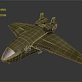 Futuristic Passenger Aircraft With Sleek Metallic Body Unique Wing Structure And Blue Windows