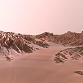 Arid Mountainous Terrain With Deep Valleys And Rugged Ridges Showcasing Dry Eroded Landform Features