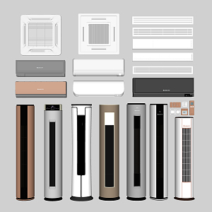 modern air conditioning 3d model