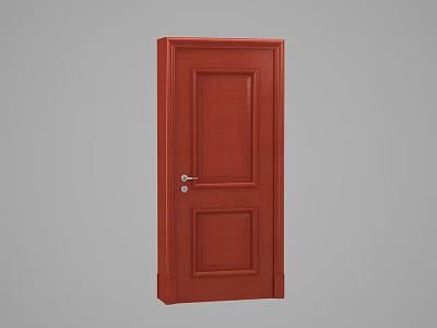 American solid wood gate 3d model