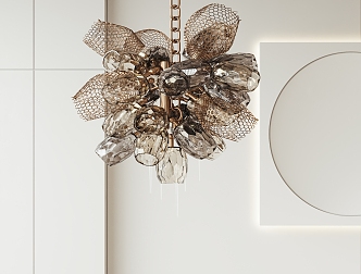 Modern chandelier 3d model