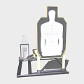 Sports Equipment Shooting Target Stand With Metal Frame And Humanoid Training Target