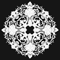 Carved Lamp Panels European-style Carved Building Components Gypsum Line Carved Corner Line Carved Craft Carved Silver Carved Corner Line 3d model