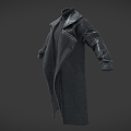 windbreaker leather clothes top coat clothing 3d model