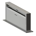 Quadromak Silver Kitchen Range Hood With Modern Design And Multiple Angles
