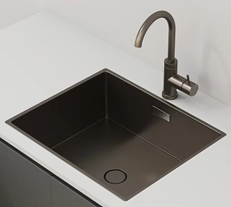 modern sink kitchen sink dish basin 3d model
