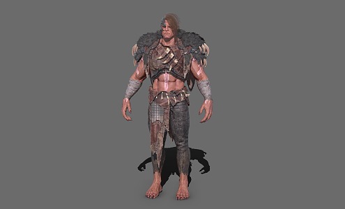 Orc Warrior Tribe Soldier 3d model