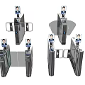 Smart Facial Recognition Turnstiles For Public Facility Access Control Systems