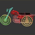 Motorcycle Two-wheeled Motorcycle Cross-country Motorcycle Road Race Motorcycle Motor Vehicle Transport 3d model