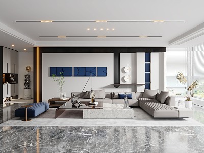 modern living room model