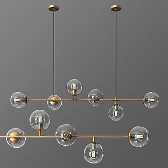 Modern chandelier Loft4you Sia pendant ball lampshade 3d model