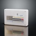 Modern distribution box fuse box power supply fuse box 3d model