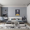 Modern Kids Bedroom Interior With Bed Toys And Decor
