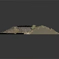 Detailed Miniature Railroad Model Scene With Tracks Bridge Grass And Dirt