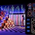 Retro Clear Bar Trend Clear Bar 3d model