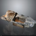 Ancient Ceramic Relic With Irregular Shape Textured Surface And Red Brown Blue Hues 3d model