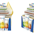 Commercial Display Rack For Crest Toothpaste With Multi Layer Storage Design 3d model