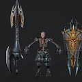Modern Zombie Zombie Warrior Game Character Anime Character 3d model