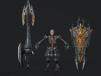 Modern Zombie Warrior Game Character Anime Character 3d model