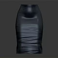Sleek Black Bodycon Skirt With Stretchy Fabric And Elegant Design For Women