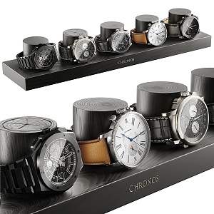 Swiss high-end watch collection 3d model