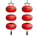 lantern red lantern chinese lantern 3d model