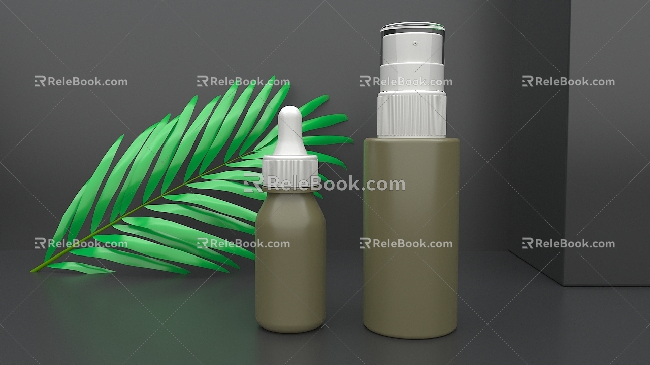 Cosmetics display product map 3d model