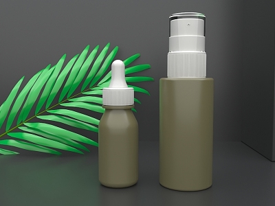 Cosmetics display product map 3d model