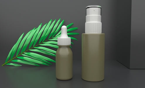 Cosmetics display product map 3d model