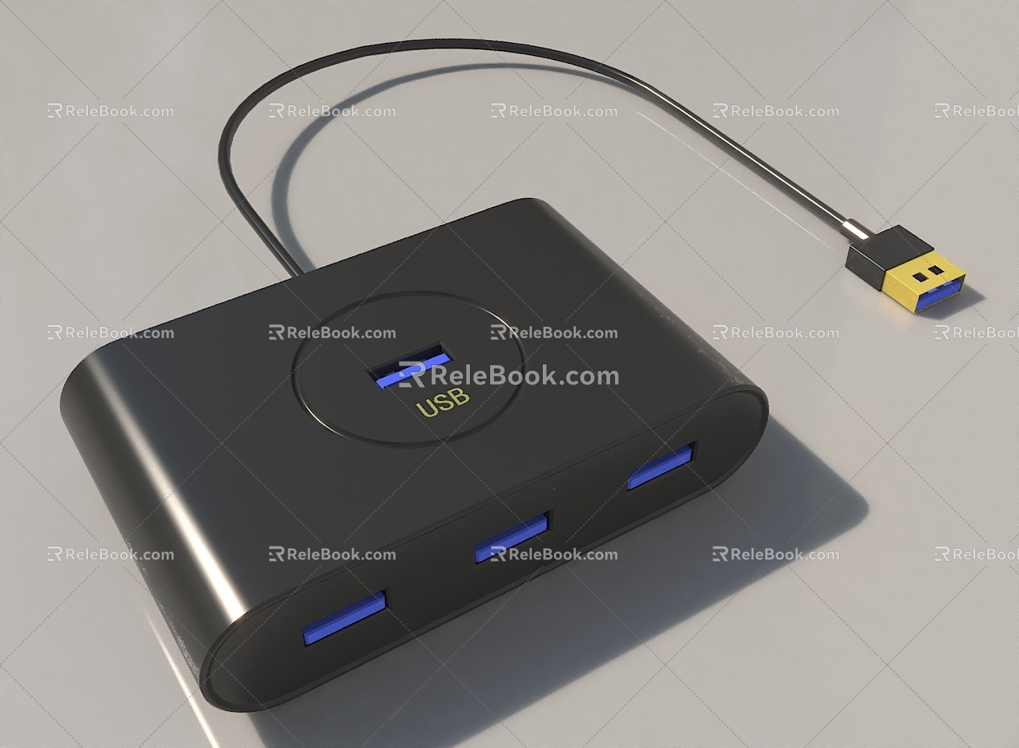 USB adapter computer digital 3d model