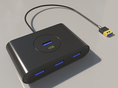 USB adapter computer digital 3d model