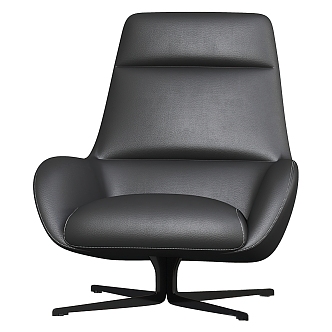 Leather Office Chair Single Chair Leisure Chair Single Chair 3d model