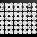 Ornate Circular Decorative Elements With Diverse Intricate Patterns Arranged Neatly