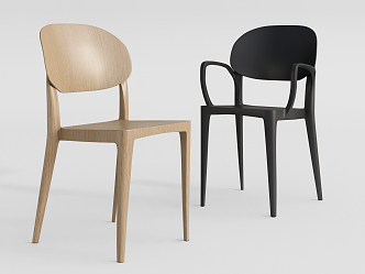 Modern Dining Chair Single Chair 3d model