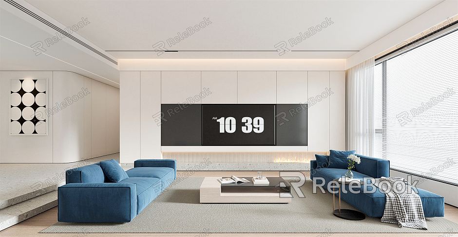 modern living room model