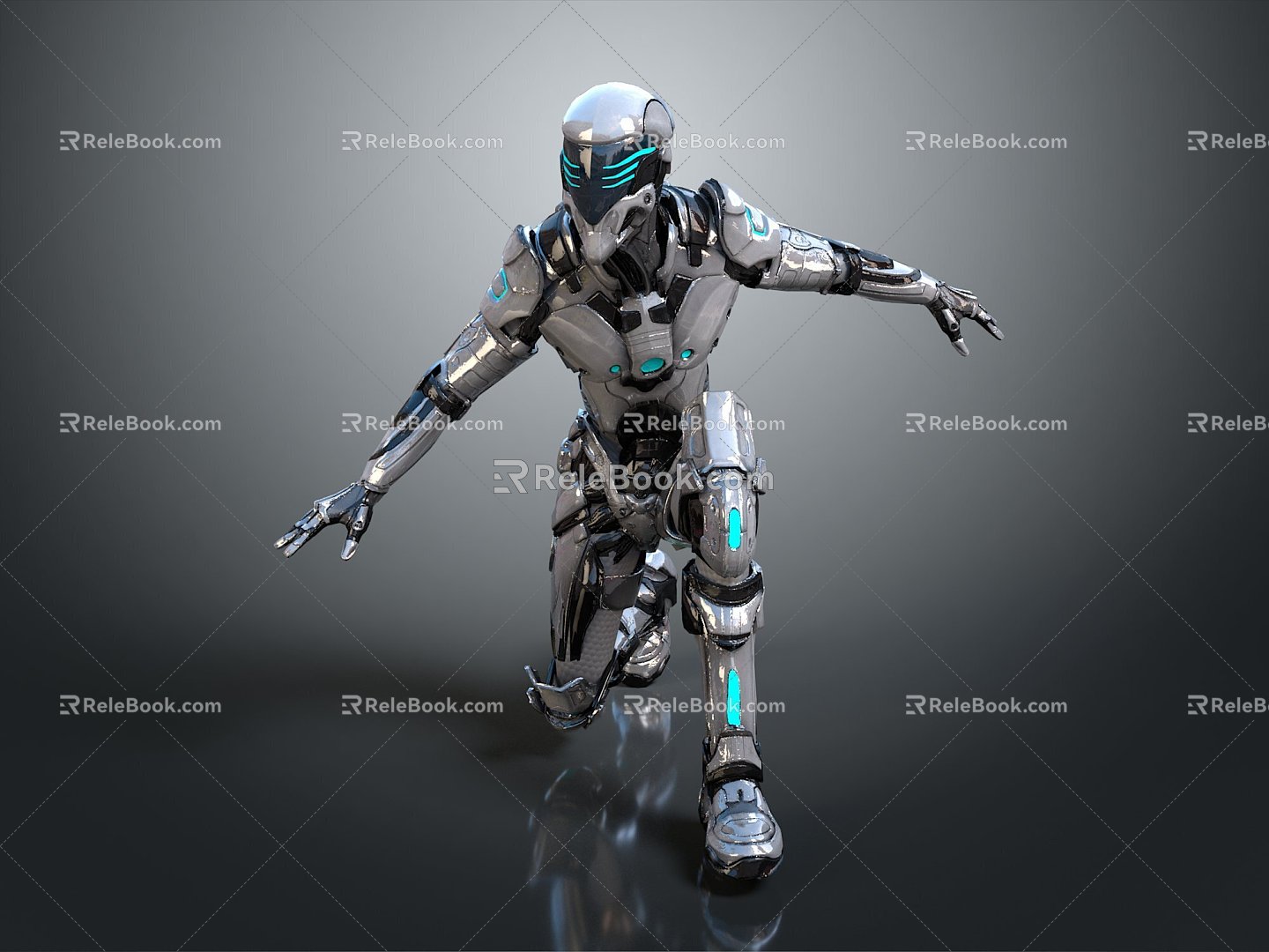 Modern Mech Warrior Mech Soldier Machine Battleguard Mechanical Battleguard 3d model