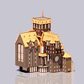 Retro Castle 3d model