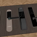 Smart Door Handle with Electronic Lock Digital Keypad and Modern Design for Home Security