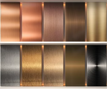 Metal plate brushed stainless steel 3d model