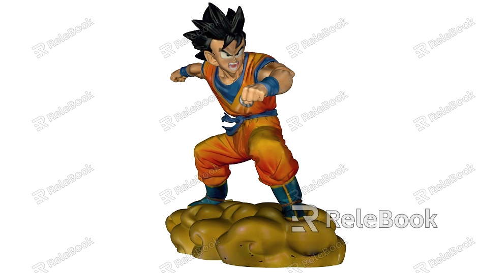 Hot-blooded anime Monkey King anime characters model