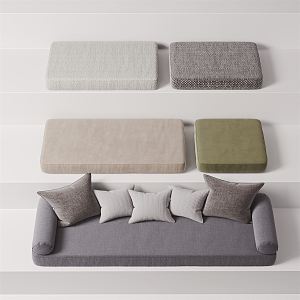 Modern Cushion Pillow Combination 3d model