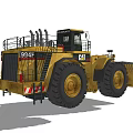 CAT Yellow Heavy Duty Large Loader Filled with Gravel for Construction Work