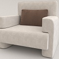 Leisure Chair Backrest Chair Single Sofa 3d model