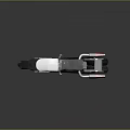 Futuristic Motorcycle With Streamlined Design Metallic Silver Body And Red Accents
