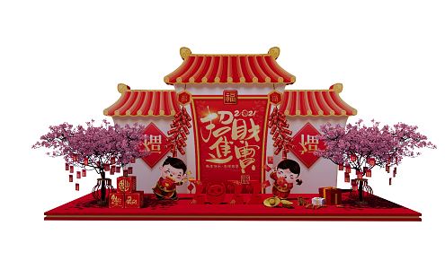 New Chinese Style Beautiful Chen Decoration Ornaments 3d model