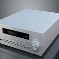 Denon Modern Electronic Network Audio Player With Silver Design And Control Buttons