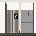 Modern refrigerator embedded refrigerator combination 3d model